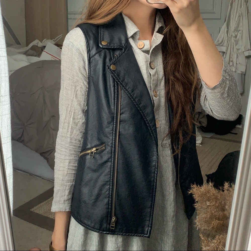 Vegan Leather Vest